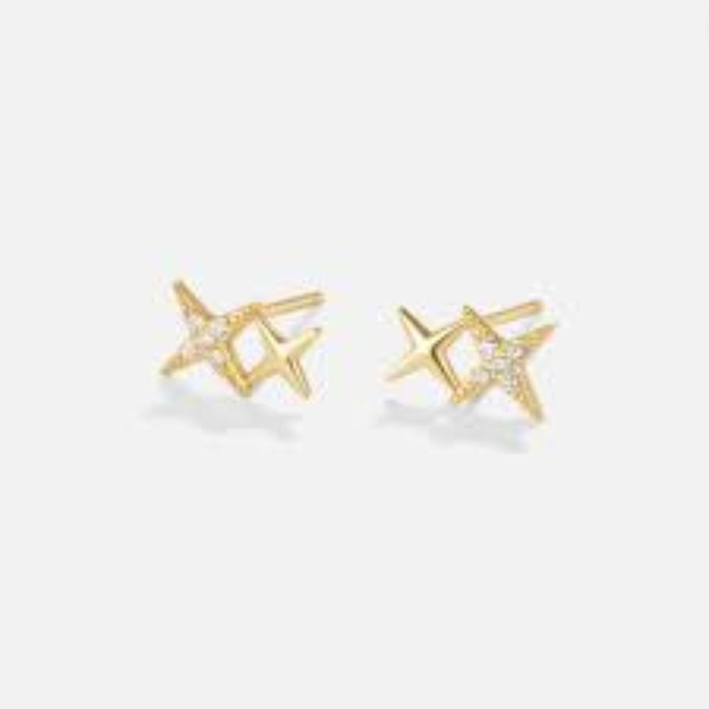 Midnight Magic Studs - Gold